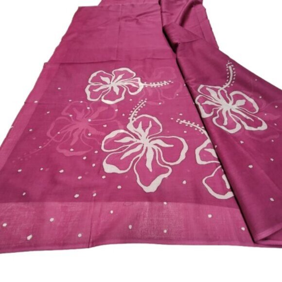 Womens Sarong Cotton Wrap, Handpainted Batik Wrapskirt Beach Pareo Beachwear-NEW - Picture 3 of 5